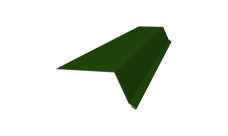 Планка капельник 100х55 0,45 PE с пленкой RAL 6002 лиственно-зеленый (3м)