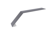 Планка карнизная для мягкой кровли 100х60 Grand Line 0,45 Drap RAL 7004 сигнальный серый (2м)