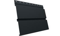 Софит металлический Квадро Брус v01 Grand Line без перфорации 0,45 Drap TX с пленкой RAL 7016 антрацитово-серый