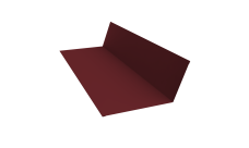 Планка примыкания 150х250 Grand Line 0,45 PE-Double с пленкой RAL 3005 красное вино (2м)