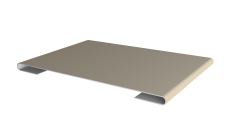 Планка стыковочная 0,5 Satin с пленкой RAL 1015 светлая слоновая кость (2м)