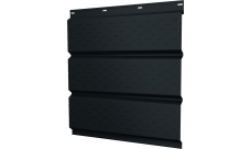 Софит металлический Классик v01 Grand Line полная перфорация 0,5 Satin Matt TX с пленкой RAL 7016 антрацитово-серый