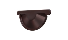 Заглушка торцевая универсальная Grand Line PE 150 мм RAL 8017 шоколад