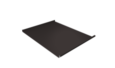 Фальц двойной стоячий Grand Line 0,5 Satin с пленкой на замках RR 32 темно-коричневый