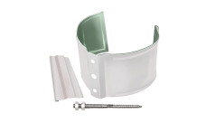 Кронштейн трубы на кирпич GL PE 100 мм RAL 9003 сигнальный белый