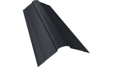 Планка конька фигурного 100х100 Grand Line 0,5 PurLite Matt RAL 7024 мокрый асфальт (2м)