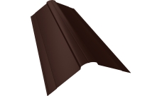 Планка конька фигурного 150х150 Grand Line 0,45 Drap-double TX RAL 8017 шоколад (2м)