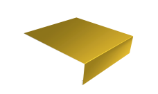 Планка лобовая/околооконная простая 190х50 Grand Line 0,45 PE с пленкой RAL 1018 цинково-желтый (2м)