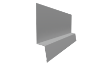 Планка начальная фальц Grand Line 0,45 PE с пленкой RAL 9006 бело-алюминиевый (2м)