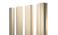 Штакетник П-образный A с прямым резом 0,5 Satin RAL 1015 светлая слоновая кость