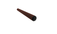 Труба круглая Optima 150 мм 3м RAL 8017