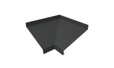 Угол отлива внутренний 100 0,45 Drap TX с пленкой RAL 7016 антрацитово-серый