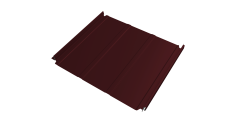 Кликфальц Double Pro Line Grand Line 0,45 PE с пленкой на замках RAL 3005 красное вино