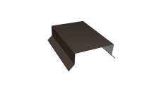 Парапетная крышка прямая 125мм Grand Line 0,45 Drap TR RR 32 темно-коричневый (2,5м)