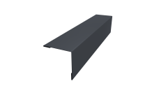 Планка завершающая 50х50 жалюзи Milan 0,5 Velur X RAL 7024 мокрый асфальт (2м)