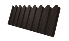 Профнастил С20A фигурный Grand Line 0,45 Drap RR 32 темно-коричневый