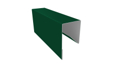 Планка П-образная заборная 17 0,45 Drap RAL 6005 зеленый мох (2м)