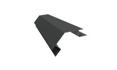 Планка угла внешнего сложного 135 градусов Блок-Хаус new Grand Line 0,45 Drap TR RAL 7016 антрацитово-серый (2м)