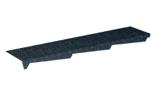 Примыкание резное левое Gerard 1,2м, цвет 281