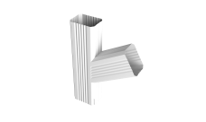 Тройник прямоугольный левый Vortex Lite PE RAL 9003 сигнальный белый