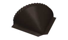 Заглушка конусная Grand Line 0,5 Rooftop Бархат RR 32 темно-коричневый