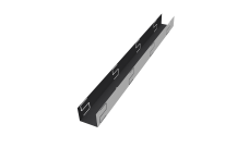 Крепежный вкладыш универсальный жалюзи Milan Slim 0,5 Satin RAL 9005 черный (2м)