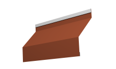 Ламель забора жалюзи Milan 0,5 Satin Matt TX RAL 8004 терракота