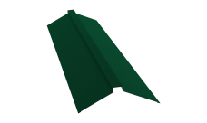 Планка конька плоского 150х40х150 0,45 Drap TR RAL 6005 зеленый мох (2м)