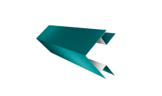 Планка угла внешнего сложного Блок-Хаус new Grand Line 0,45 PE с пленкой RAL 5021 водная синь (2м)