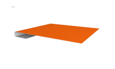 Планка завершающая Grand Line 0,45 PE с пленкой RAL 2004 оранжевый (2м)