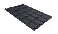 Профиль волновой "Камея" ("Kamea") 0,45 PE RAL 7024 мокрый асфальт