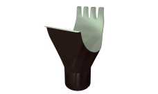 Воронка GL PE Matt 125/90 мм RAL 8017 шоколад