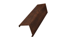 Декоративная накладка на столб универсальная угловая 80х80 для забора жалюзи 0,45 Print-Double Premium Cherry Wood Dark F (3м)