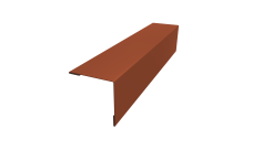 Планка завершающая 50х50 жалюзи Milan 0,5 PurLite Matt RAL 8004 терракота (2м)