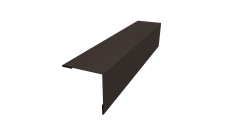 Планка завершающая 50х50 жалюзи Milan 0,5 Velur X RR 32 темно-коричневый (2,5м)
