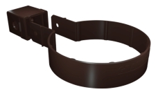 Хомут трубы Kliker ПВХ Grand Line Premium коричневый (инд.упак.) (RR32)