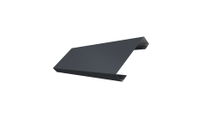 Ламель лицевая 100 забора жалюзи Texas Grand Line 0,5 Satin RAL 7024 мокрый асфальт