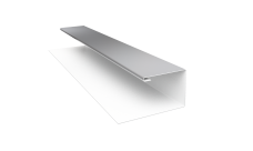 Планка П-образная Блок-Хаус new Grand Line 0,45 PE-Double с пленкой RAL 9003 сигнальный белый (2м)