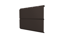 Софит ЭкоБрус new Grand Line без перфорации 0,45 PE с пленкой RR 32 темно-коричневый