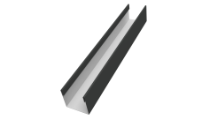 Стойка для забора жалюзи Milan Slim Grand Line 0,5 Satin Matt TX RAL 7016 антрацитово-серый (2м)