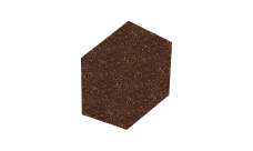 Заглушка треугольного конька Gerard 0,165м (сталь), цвет 101