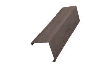 Декоративная накладка на столб универсальная угловая 80х80 для забора жалюзи 0,45 Print Elite White Wood TwinColor (2,5м)