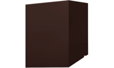 Кожух скатный д300/ш500/в1-1400/в2-1200 0,45 PE с пленкой RAL 8017 шоколад