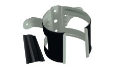 Кронштейн трубы на дерево GL PE Matt 90 мм RAL 9005 черный