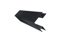 Угол внешний сложный 75х75 Grand Line 0,5 Velur RAL 7024 мокрый асфальт (3м)