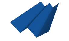 Угол внутренний фибросайдинга Slim 0,5 Satin с пленкой RAL 5005 сигнальный синий (3м)