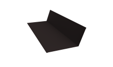 Планка примыкания 150х250 Grand Line 0,45 Drap-double TX RAL 9005 черный (3м)