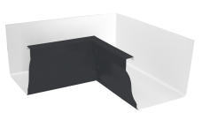 Угол желоба внутренний Vortex 90гр 127мм RAL 7024