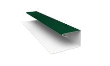 Планка П-образная завершающая сложная (КД) 0,5 Satin с пленкой RAL 6005 зеленый мох (2м)