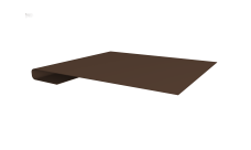 Планка завершающая 0,45 Drap-double TX RAL 8017 шоколад (3м)